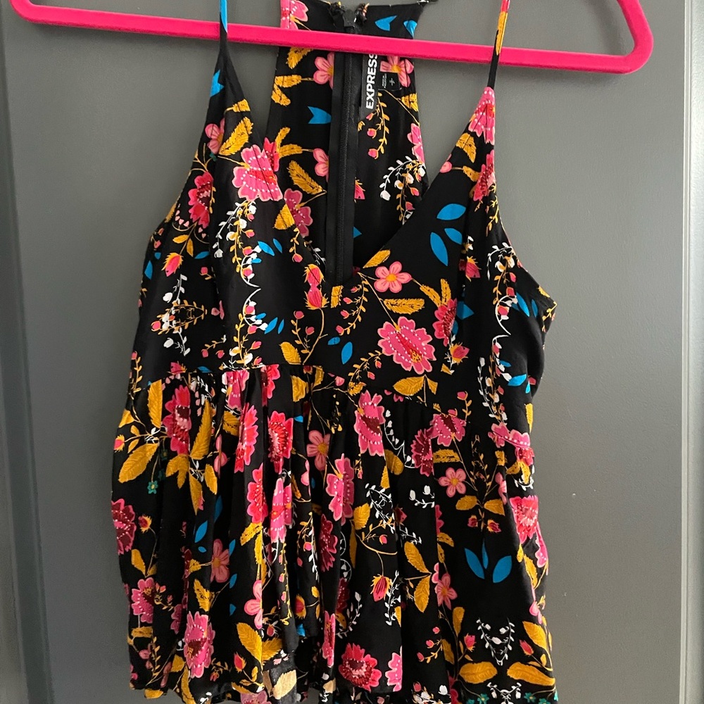 Colorful floral tank top